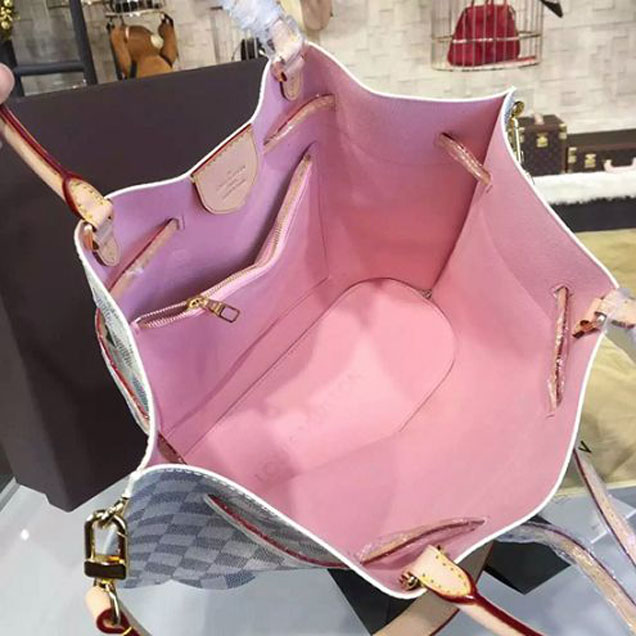 Сумка Louis Vuitton N41579 Girolata Tote Bag Damier Azur Canvas "White" фото № 8