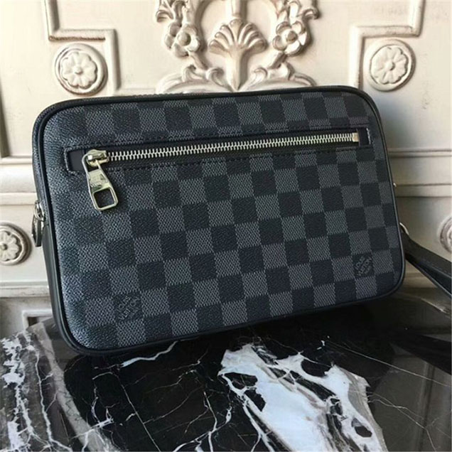 Клатч Louis Vuitton N41664 Kasai Clutch Damier Graphite Canvas "Graphite" фото № 5