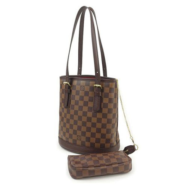 Сумка Louis Vuitton N42240 Marais Shoulder Bag Damier Ebene Canvas "Brown" фото № 2