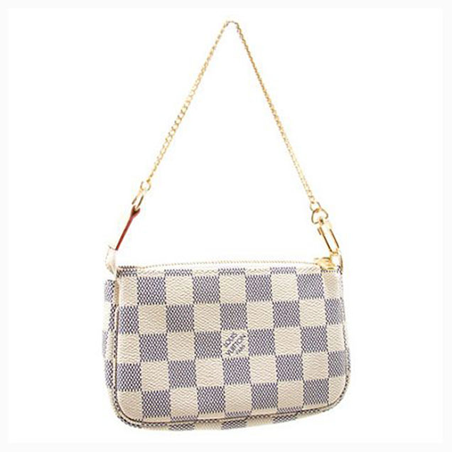 Сумка Louis Vuitton N58010 Mini Pochette Accessoires Damier Azur Canvas "White" фото № 2