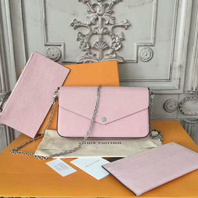 Клатч Louis Vuitton Pochette Felicie M62467 Epi Leather "Pink" фото № 2