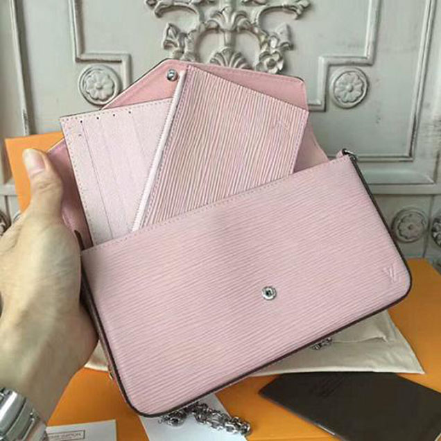 Клатч Louis Vuitton Pochette Felicie M62467 Epi Leather "Pink" фото № 8