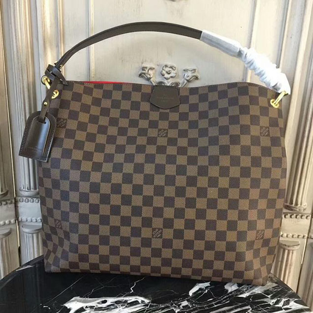 Сумка Louis Vuitton Graceful MM N44045 Damier Ebene Canvas "Brown" фото № 2