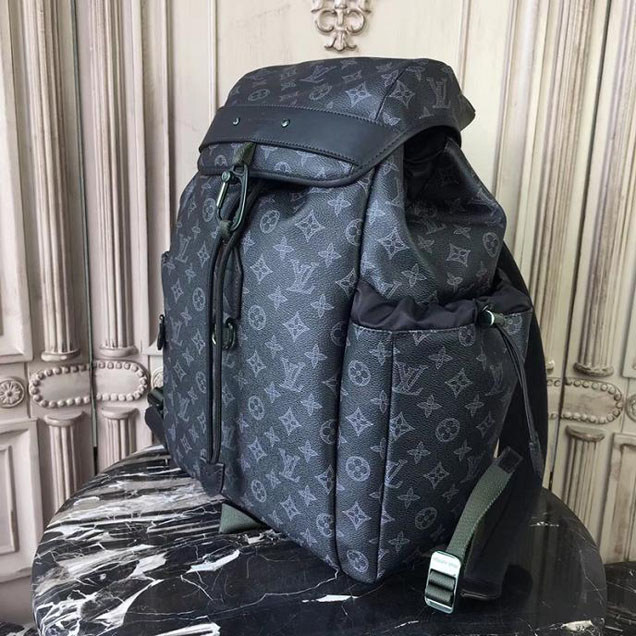 Рюкзак Louis Vuitton Monogram Eclipse Canvas Discovery Backpack M43694 "Black" фото № 4