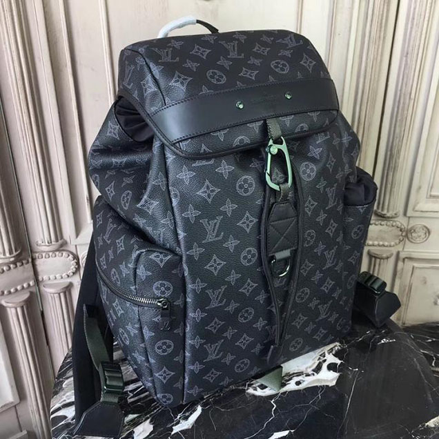 Рюкзак Louis Vuitton Monogram Eclipse Canvas Discovery Backpack M43694 "Black" фото № 3