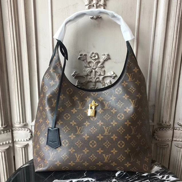 Сумка Louis Vuitton Monogram Canvas Flower Hobo M43545 "Brown" фото № 2