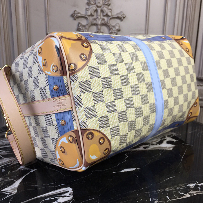 Сумка Louis Vuitton Damier Azur Canvas Speedy 30 N41063 "White" фото № 5