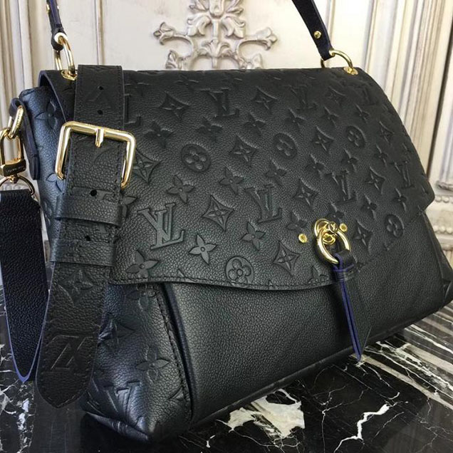 Сумка Louis Vuitton Monogram Empreinte Leather Blanche M43616 "Black" фото № 5