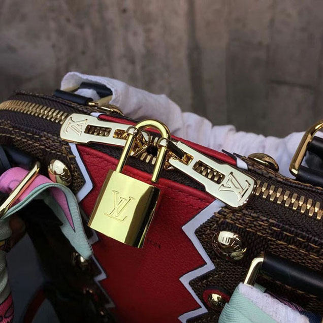 Сумка Louis Vuitton Damier Ebene Canvas Alma BB N40046 "Brown" фото № 7