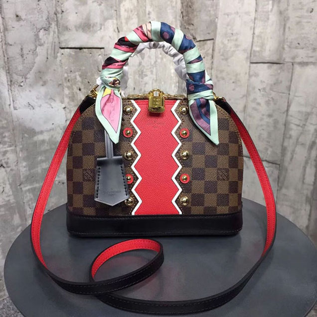 Сумка Louis Vuitton Damier Ebene Canvas Alma BB N40046 "Brown" фото № 2