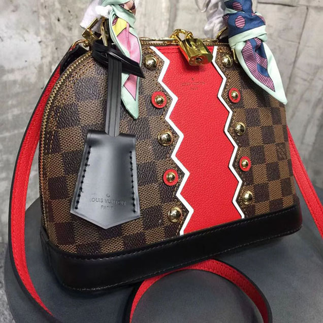 Сумка Louis Vuitton Damier Ebene Canvas Alma BB N40046 "Brown" фото № 5