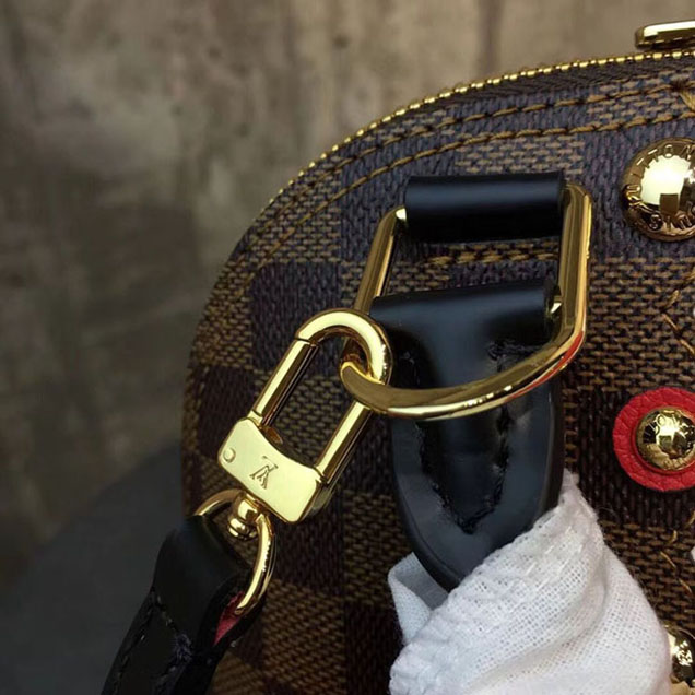 Сумка Louis Vuitton Damier Ebene Canvas Alma BB N40046 "Brown" фото № 8