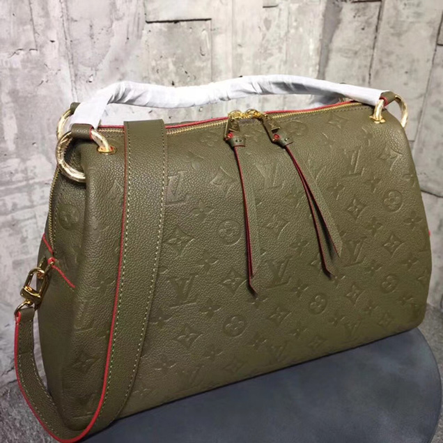 Сумка Louis Vuitton Ponthieu PM M43669 Monogram Empreinte Leather "Green" фото № 5