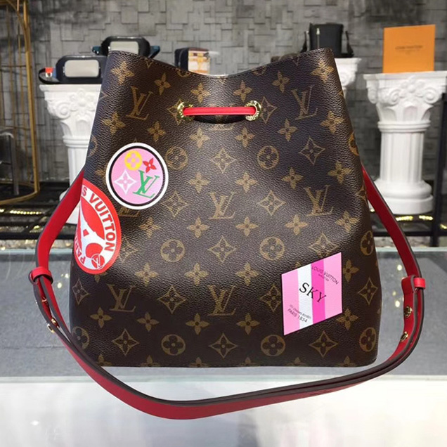 Сумка Louis Vuitton NeoNoe P01072 Monogram Canvas "Brown" фото № 3