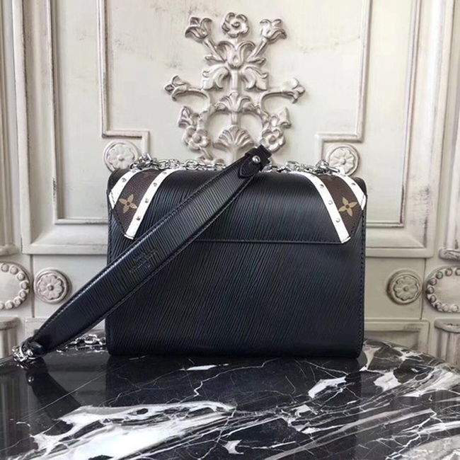 Сумка Louis Vuitton M51877 Twist MM Epi Leather "Black" фото № 4