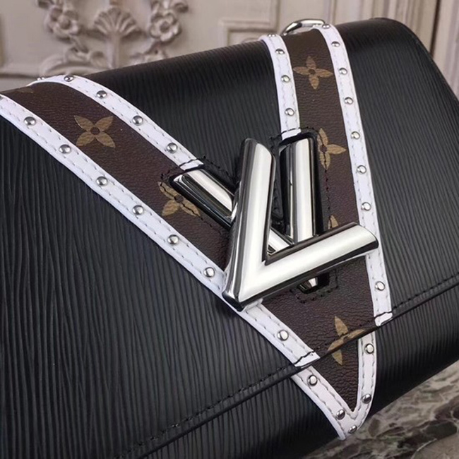 Сумка Louis Vuitton M51877 Twist MM Epi Leather "Black" фото № 8