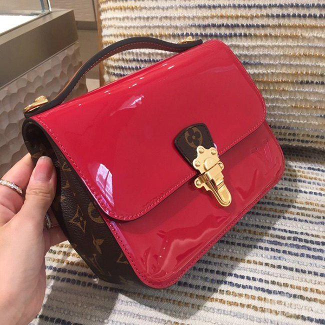 Сумка Louis Vuitton M52686 Cherrywood BB Monogram Vernis Cerise "Red" фото № 3