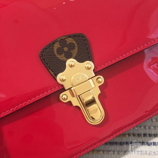 Сумка Louis Vuitton M52686 Cherrywood BB Monogram Vernis Cerise "Red" фото № 5