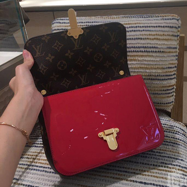 Сумка Louis Vuitton M52686 Cherrywood BB Monogram Vernis Cerise "Red" фото № 7