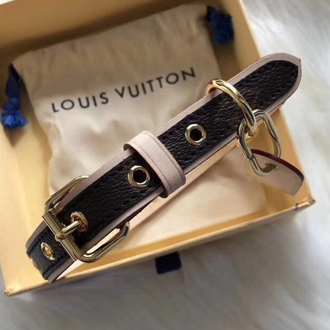 Ошейник Louis Vuitton M58072 Baxter Dog Collar PM Monogram Canvas "Brown" фото № 4
