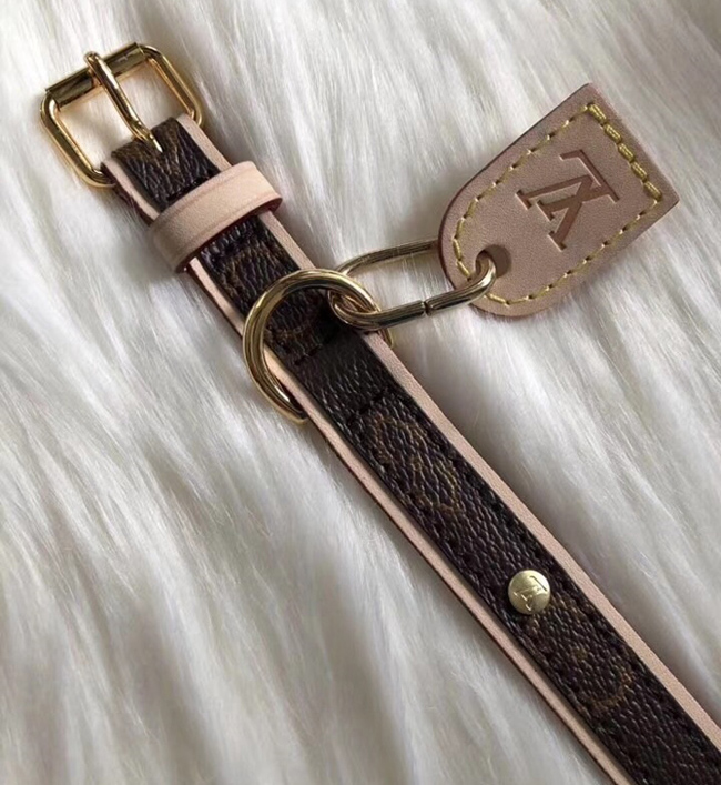 Ошейник Louis Vuitton M58072 Baxter Dog Collar PM Monogram Canvas "Brown" фото № 8
