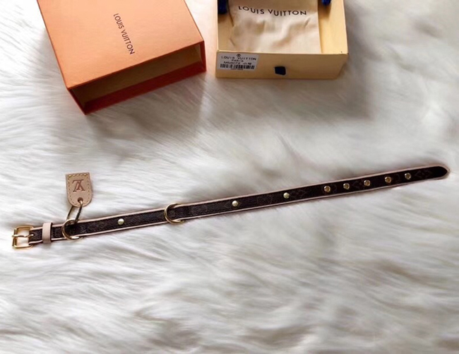 Ошейник Louis Vuitton M58072 Baxter Dog Collar PM Monogram Canvas "Brown" фото № 6