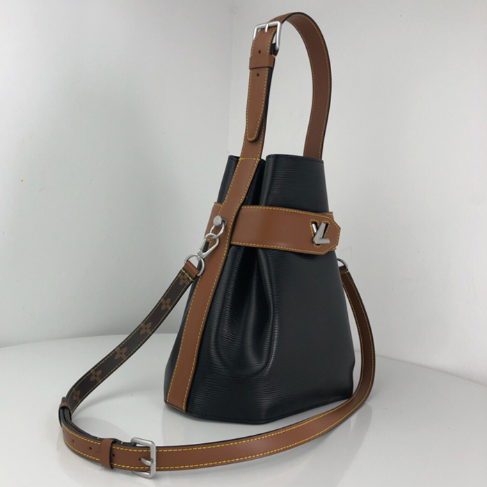 Сумка Louis Vuitton Twist Bucket M52804 Epi Leather "Black" фото № 3