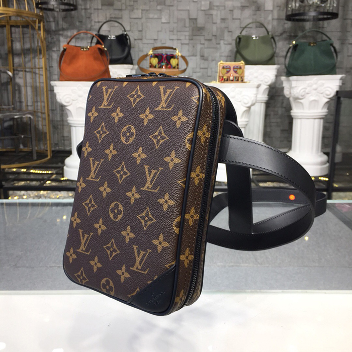 Сумка Louis Vuitton Utility Side Bag M44477 Monogram Coated Canvas "Brown" фото № 3
