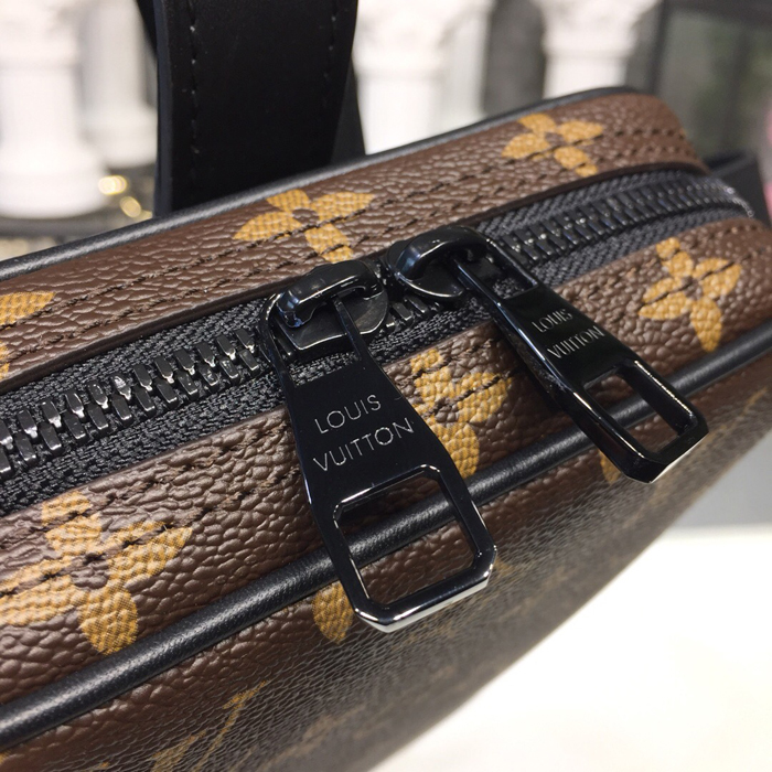 Сумка Louis Vuitton Utility Side Bag M44477 Monogram Coated Canvas "Brown" фото № 6