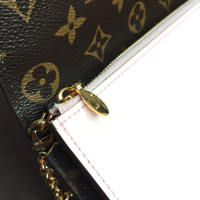 Сумка Louis Vuitton Cherrywood Chain Wallet M63306 Monogram Vernis Rose Ballerine "Pink" фото № 7
