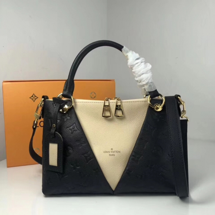 Сумка Louis Vuitton V Tote BB M44418 Monogram Empreinte Leather "Black" фото № 2