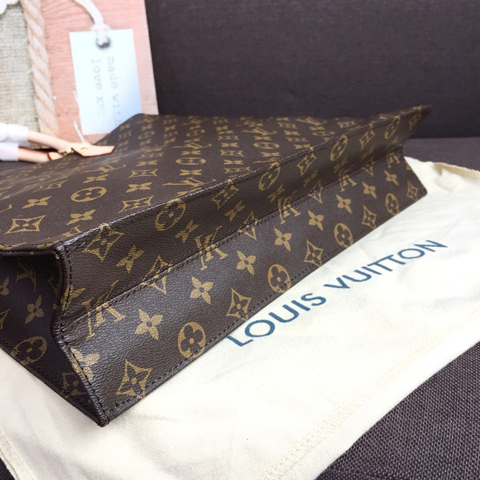 Сумка Louis Vuitton Sac Plat Tote Bag M51140 Monogram Canvas "Brown" фото № 6