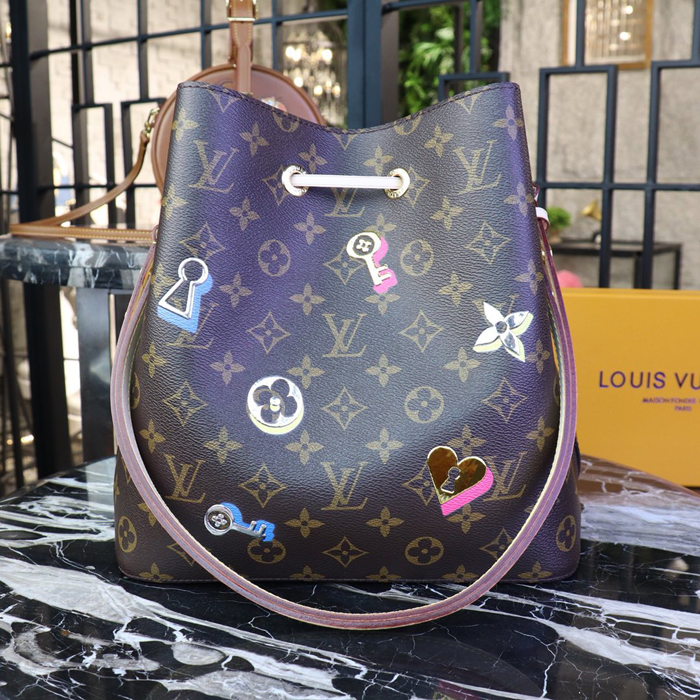 Сумка Louis Vuitton NeoNoe M44369 Monogram Canvas "Brown" фото № 4