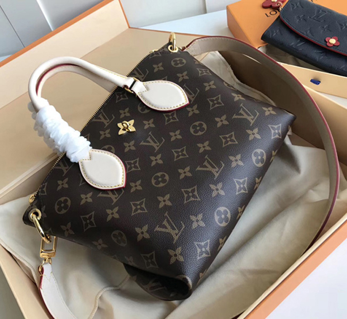 Сумка Louis Vuitton Flower Zipped Tote BB M44359 Monogram Canvas Beige "Brown" фото № 2