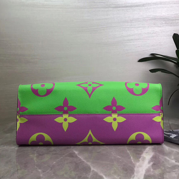 Сумка Louis Vuitton Onthego Tote Bag M44570 Monogram Coated Canvas Pink "Green" фото № 6