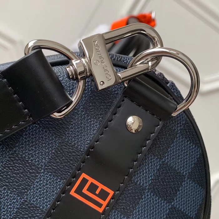 Сумка Louis Vuitton Keepall Bandouliere 45 N40166 Damier Cobalt Canvas "Navy Blue" фото № 7