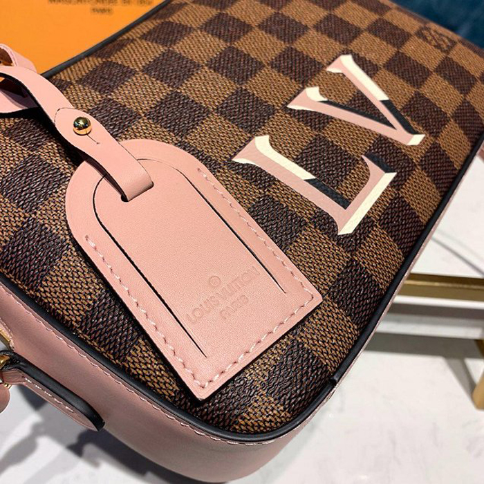 Сумка Louis Vuitton Santa Monica N40179 Damier Ebene Canvas Venus Pink "Brown" фото № 5