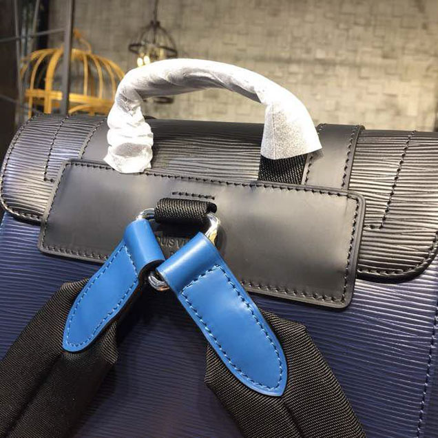 Рюкзак Louis Vuitton Christopher PM Backpack Bag Epi Canvas Spring Summer 2018 Collection M51457 Navy "Navy Blue" фото № 9