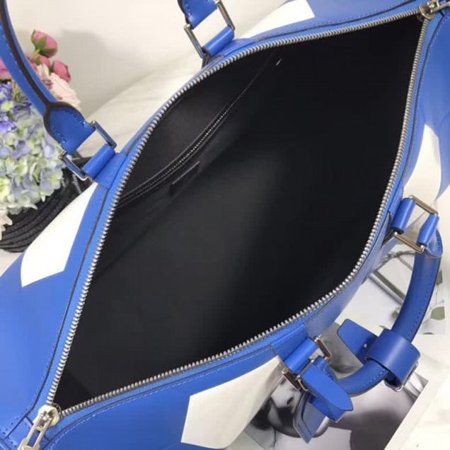 Сумка Louis Vuitton Keepall Bandouliere 50 Travel Bag M52120 2018 "Blue" фото № 8