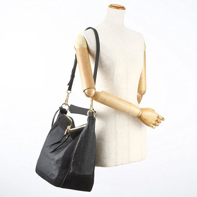 Сумка Louis Vuitton M40589 Audacieuse MM Hobo Bag Monogram Empreinte Leather "Navy Blue" фото № 9