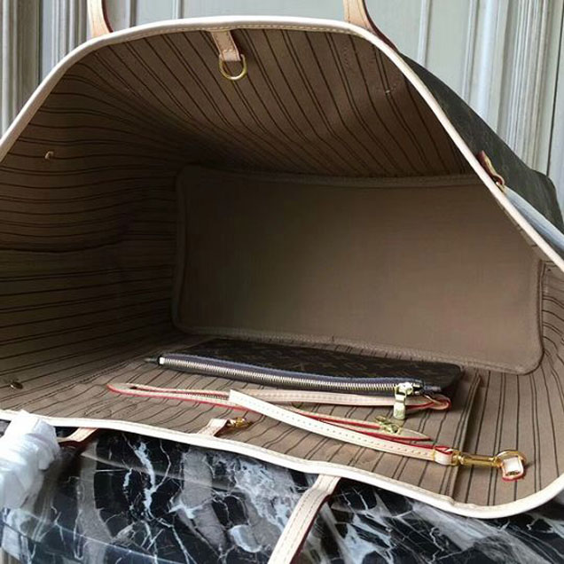 Сумка Louis Vuitton M40990 Neverfull GM Shoulder Bag Monogram Canvas "Brown" фото № 8