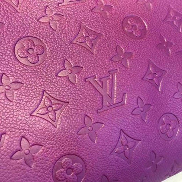 Сумка Louis Vuitton M41046 Montaigne MM Tote Bag Monogram Empreinte Leather "Purple" фото № 6