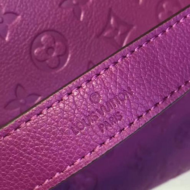 Сумка Louis Vuitton M41046 Montaigne MM Tote Bag Monogram Empreinte Leather "Purple" фото № 7