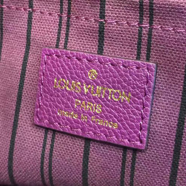 Сумка Louis Vuitton M41046 Montaigne MM Tote Bag Monogram Empreinte Leather "Purple" фото № 9