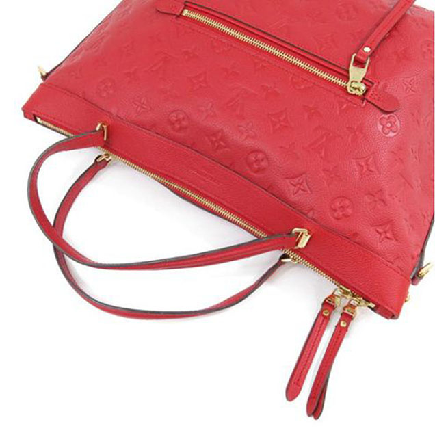 Сумка Louis Vuitton M41167 Bastille MM Tote Bag Monogram Empreinte Leather "Red" фото № 9