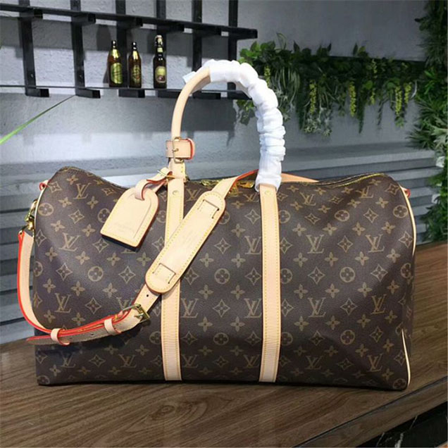 Сумка Louis Vuitton M41416 Keepall Bandouliere 50 Duffel Bag Monogram Canvas "Brown" фото № 2