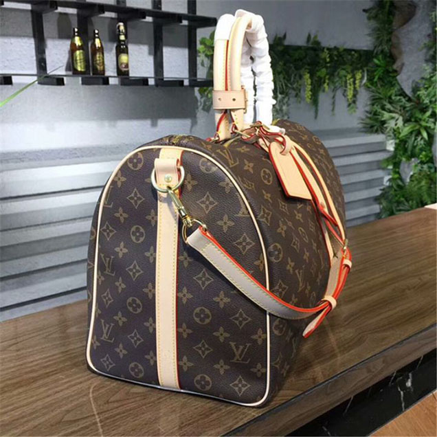 Сумка Louis Vuitton M41416 Keepall Bandouliere 50 Duffel Bag Monogram Canvas "Brown" фото № 3
