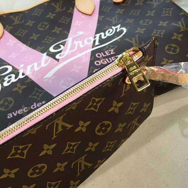 Сумка Louis Vuitton M41615 Neverfull MM Sydney Shoulder Bag Monogram Canvas "Brown" фото № 6