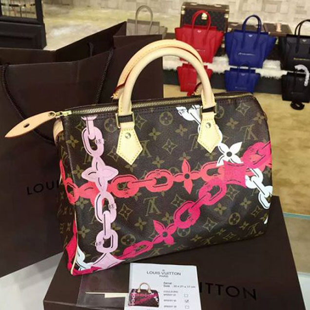 Сумка Louis Vuitton M41989 Speedy 30 Tote Bag Monogram Canvas "Brown" фото № 3