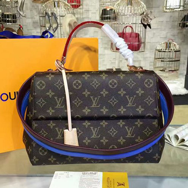 Сумка Louis Vuitton M42735 Cluny MM Tote Bag Monogram Canvas "Brown" фото № 2
